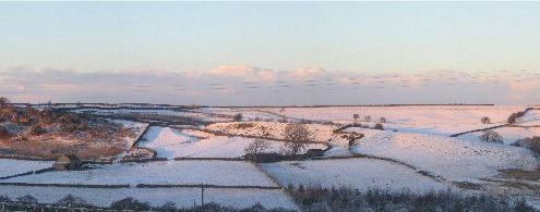 Winter over the fields of Clint