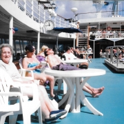 Connie on board The Carousel March 2002