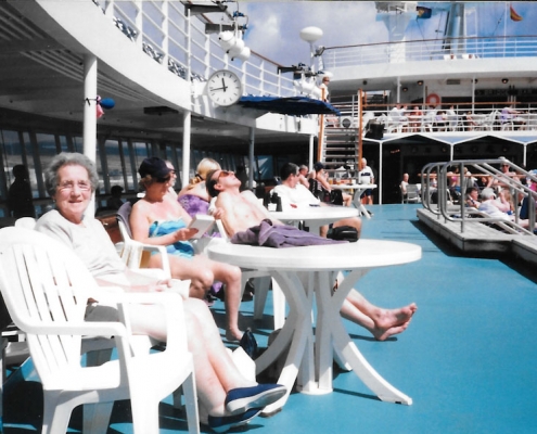 Connie on board The Carousel March 2002