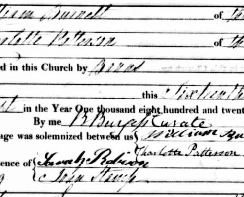 William & Charlotte Marriage Certificate